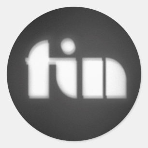 Spiel über FLOSSE Runder Aufkleber