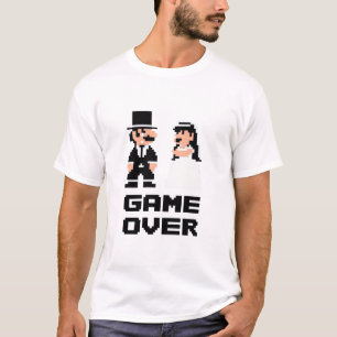 Spiel über Heirat-Retro Spiel-T - Shirt für Män