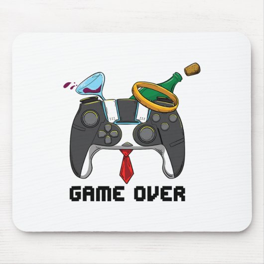 Spiel über Hochzeitsfeier Mousepad (Vorne)