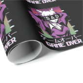 Spiel über Japan Ästhetik traurig Anime Vaporwave Geschenkpapier (Rolleneckpunkt)