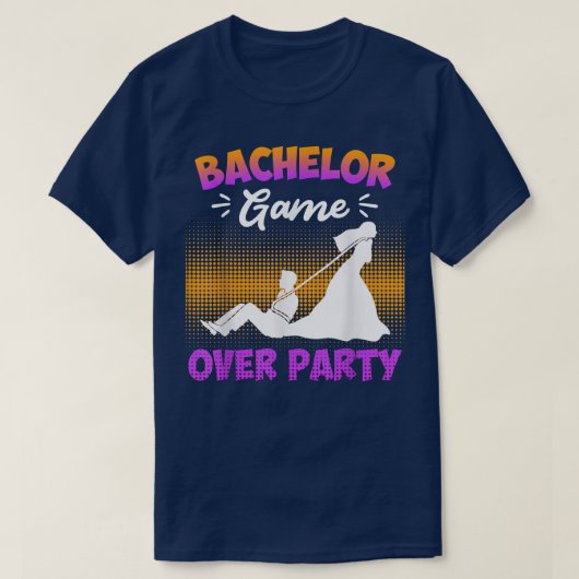 Spiel über Junggesellenhochzeit T-Shirt (Design vorne)