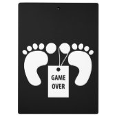Spiel über klemmbrett (Rückseite)