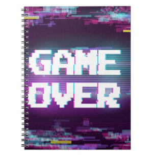 Spiel über Konzept, glitzernde Wirkung. Notizblock