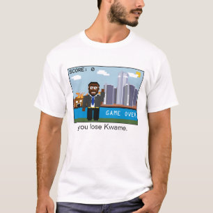 Spiel über Kwame (eins mit Seiten versehen) T-Shirt