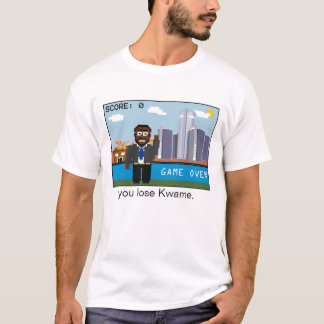 Spiel über Kwame (eins mit Seiten versehen) T-Shirt