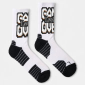 Spiel über, Level Up: Pixel, Retro Game World Socken (Rechts)