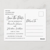 Spiel über lustiges Save the Date Hochzeitsdots-Fo Postkarte (Rückseite)