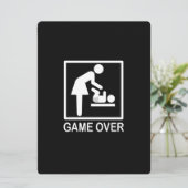 Spiel über Mama Funny Black und White Piktogramm (Stehend Vorderseite)