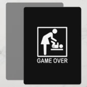 Spiel über Mama Funny Black und White Piktogramm (Vorne/Hinten)