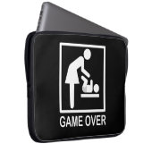 Spiel über Mama Funny Piktogramm Laptopschutzhülle (Vorne Rechts)