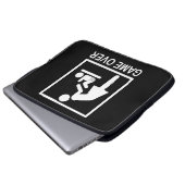 Spiel über Mama Funny Piktogramm Laptopschutzhülle (Vorne Knopf)