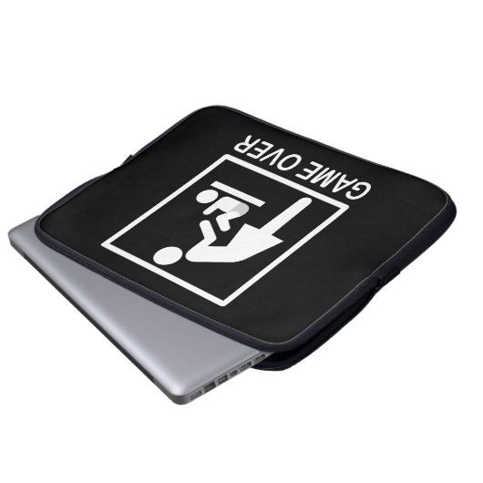 Spiel über Mama Funny Piktogramm Laptopschutzhülle (Vorne Knopf)