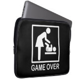 Spiel über Mama Funny Piktogramm Laptopschutzhülle (Vorne Rechts)