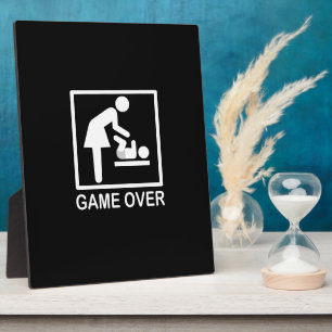 Spiel über Mama Humorvolle Signatur Fotoplatte