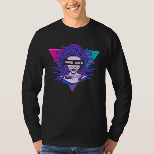 Spiel über Medusa Indie Alt Ästhetik Vaporwave Ebo T-Shirt (Vorderseite)