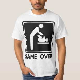 Spiel über neuem Baby für Elternteil-Vater T-Shirt