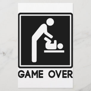 Spiel über neues Baby für den Vater der Eltern