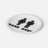 Spiel über pappteller (Schrägansicht)