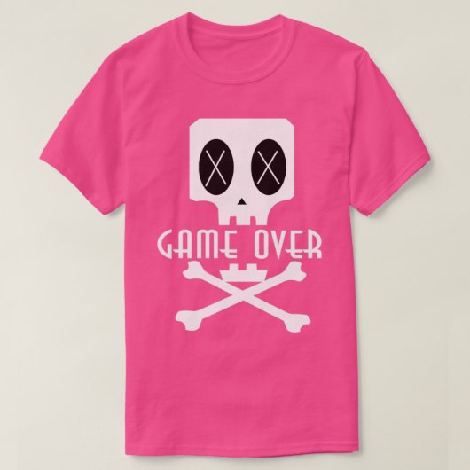 Spiel über Schädel T-Shirt (Design vorne)