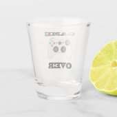 Spiel über Schießglas Schnapsglas (Rückseite)