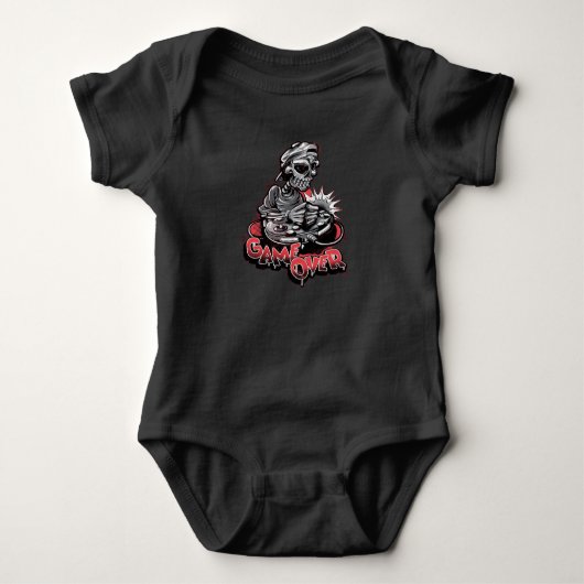 Spiel über Skull Baby Strampler (Vorderseite)