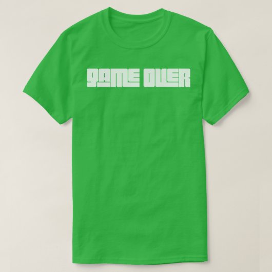 Spiel über Typografie T-Shirt (Design vorne)