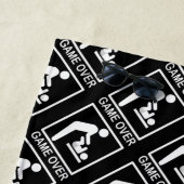 Spiel über Vater Humorisches Piktogramm Strandtuch (Beispiel)