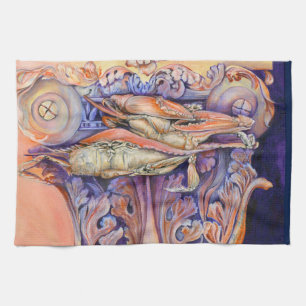 Spiel- und Curly-Spiel-Tag Geschirrtuch