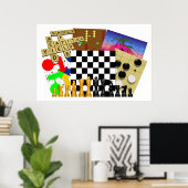 Spiel und Puzzle Week Poster (Heimbüro)