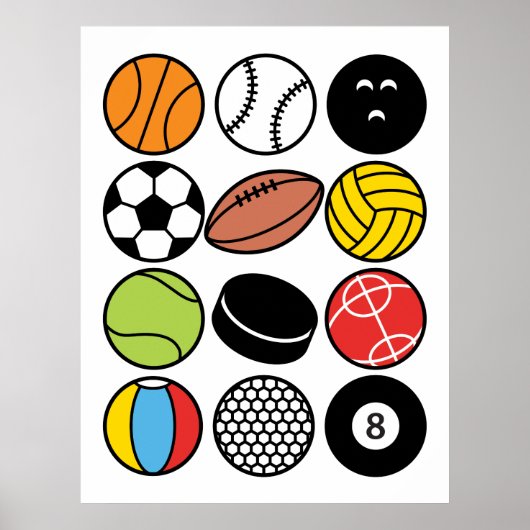 Spiel- und Sporthallen Poster (Vorne)