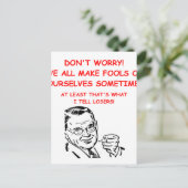 Spiel- und Sportwitz Postkarte (Stehend Vorderseite)