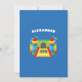 Spiel und springen blau und rot einladung (Rückseite)