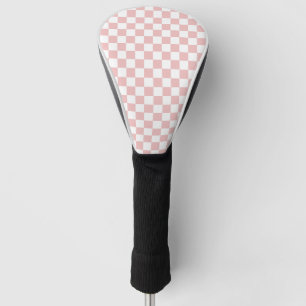 Spiel Vintage 80er Baby Rosa Schachbrett Golf Headcover
