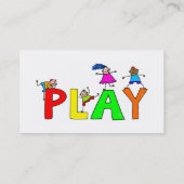 Spiel, Visitenkarte (Rückseite)