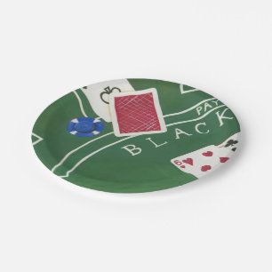 Spiel von Blackjack mit Chips durch Chariklia Pappteller