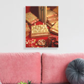 Spiel von Dauphin lotto, erfunden von Louis XIV Leinwanddruck (Insitu (Wohnzimmer))