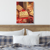 Spiel von Dauphin lotto, erfunden von Louis XIV Leinwanddruck (Insitu (Schlafzimmer))