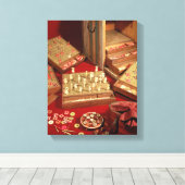 Spiel von Dauphin lotto, erfunden von Louis XIV Leinwanddruck (Insitu (Holzboden))