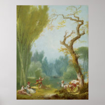 Spiel von Pferd und Reiter - Jean Fragonard Kunst