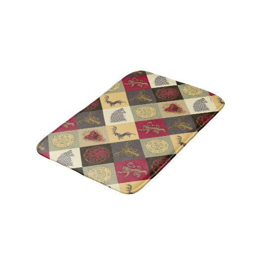 Spiel von Thrones Sigil Pattern Badematte (Schrägansicht)