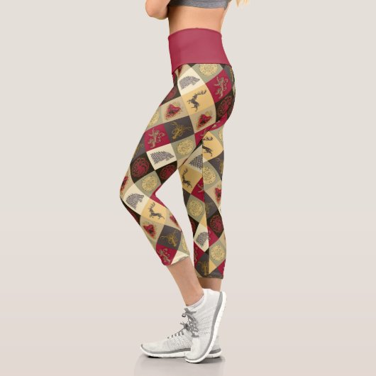 Spiel von Thrones Sigil Pattern Capri Leggings (Links)