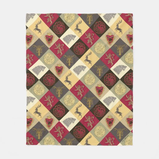 Spiel von Thrones Sigil Pattern Fleecedecke (Vorderseite)
