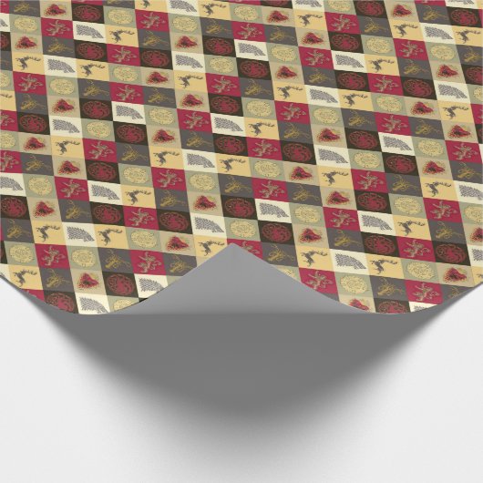 Spiel von Thrones Sigil Pattern Geschenkpapier (Ecke)