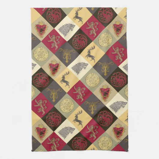 Spiel von Thrones Sigil Pattern Geschirrtuch (Vertikal)
