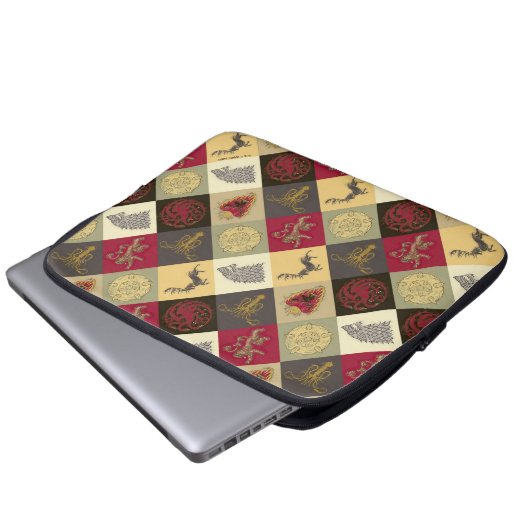 Spiel von Thrones Sigil Pattern Laptopschutzhülle (Vorne Knopf)