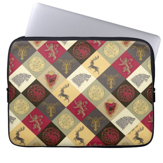 Spiel von Thrones Sigil Pattern Laptopschutzhülle (Vorderseite)