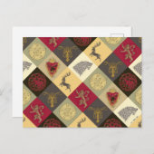 Spiel von Thrones Sigil Pattern Postkarte (Vorne/Hinten)