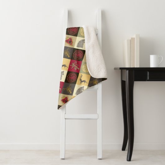 Spiel von Thrones Sigil Pattern Sherpadecke (Beispiel)