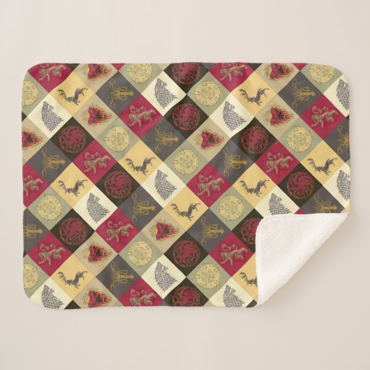 Spiel von Thrones Sigil Pattern Sherpadecke (Vorderseite (Horizontal))