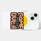 Spiel vorbei, belebte Retro-Spiele mit, Levelaufst Case-Mate iPhone Hülle (Rückseite (Horizontal))